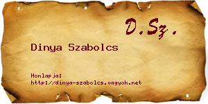 Dinya Szabolcs névjegykártya